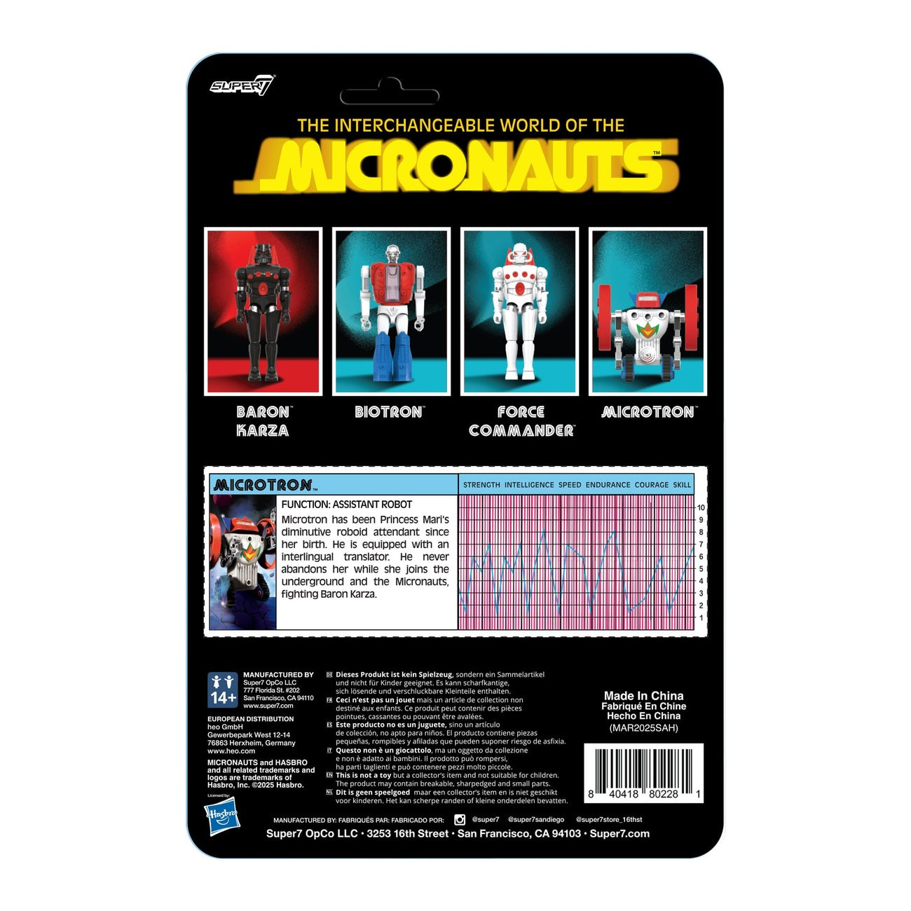 Productafbeelding Micronauts ReAction+ actiefiguur Wave 02 Microtron 9 cm
