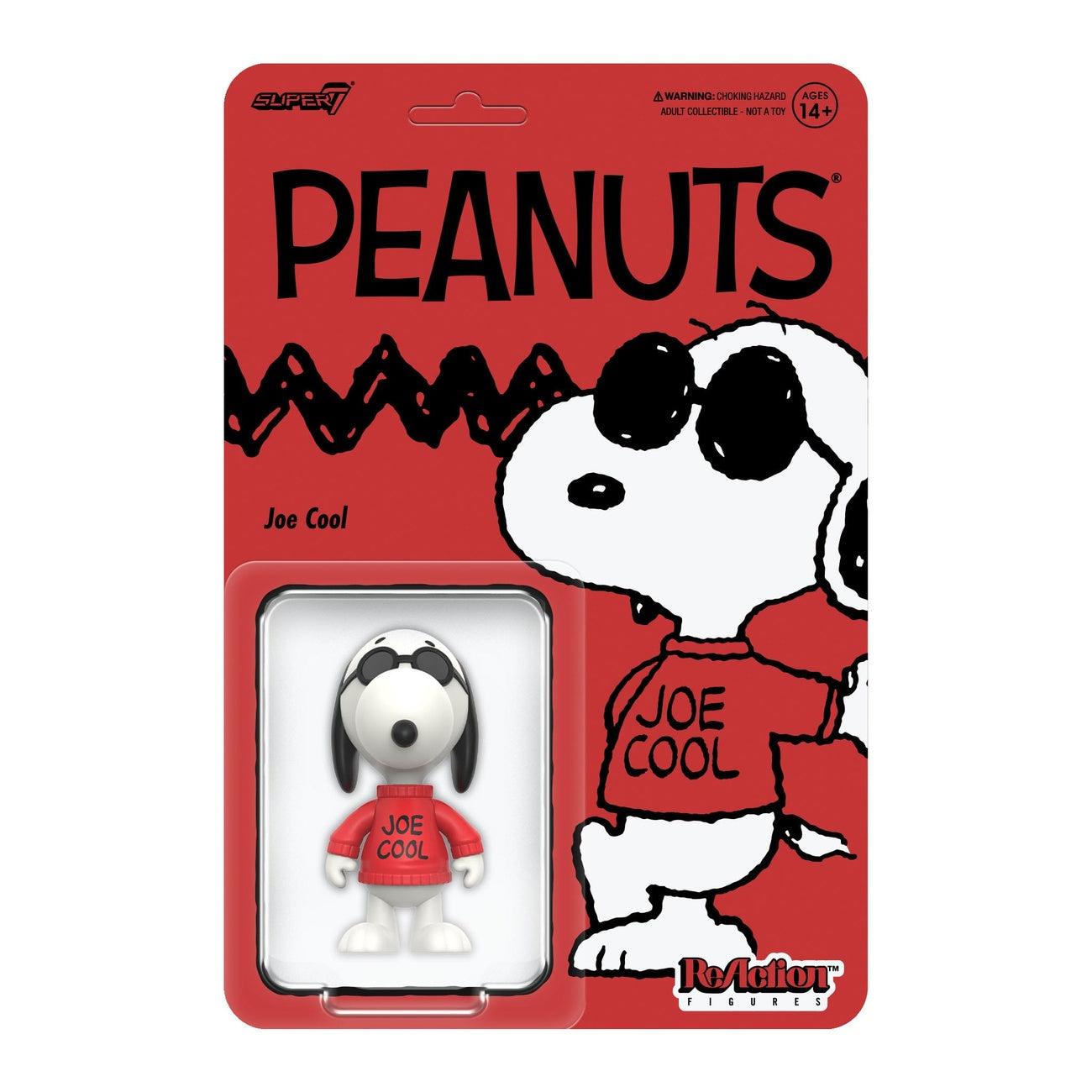 Productafbeelding Peanuts ReAction actiefiguur Wave 8 Joe Cool 9 cm
