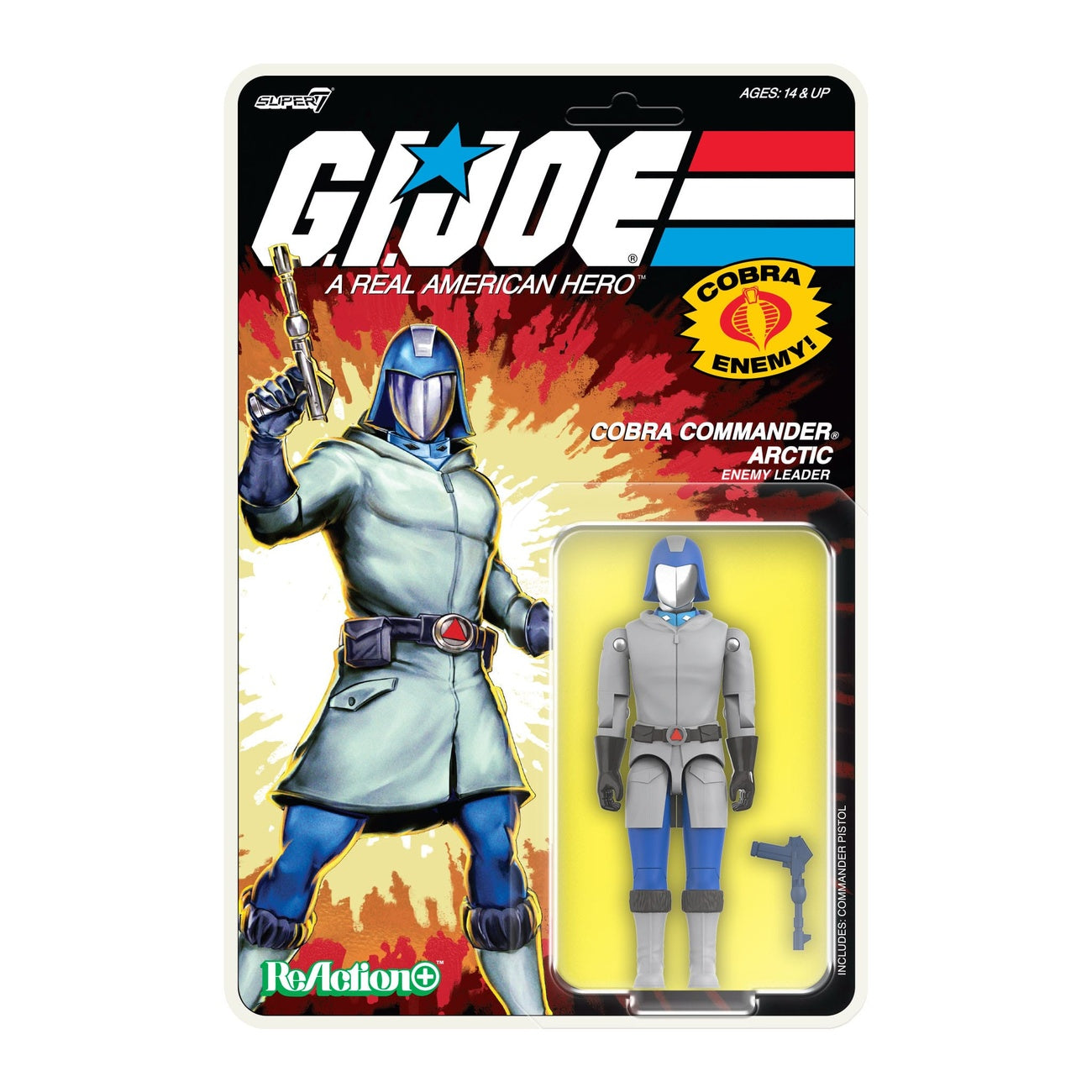 Productafbeelding GI Joe ReAction+ Actiefiguur Wave 3 Arctic Cobra Commander (tekenfilm) 10 cm