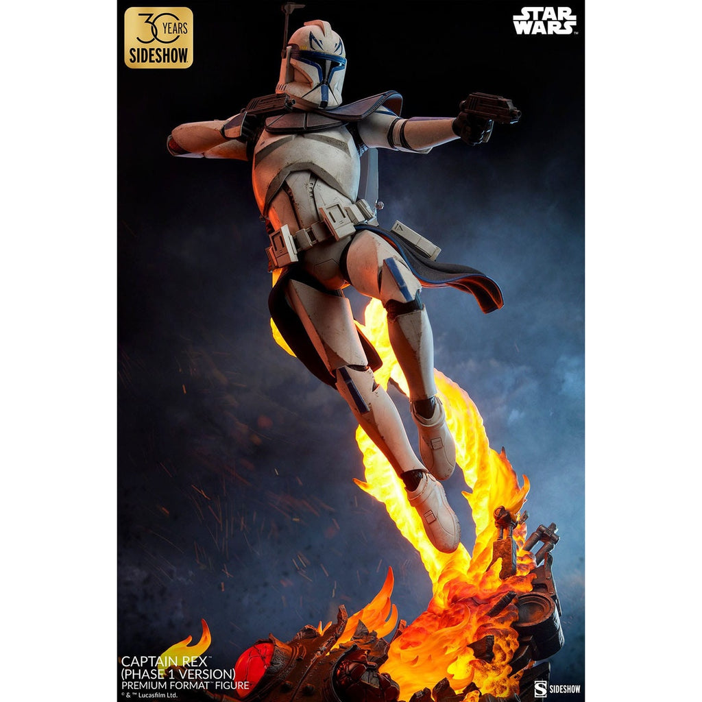 Productafbeelding Star Wars Premium Format Figuur Captain Rex (Fase 1 Versie) Sideshow Exclusive 68 cm