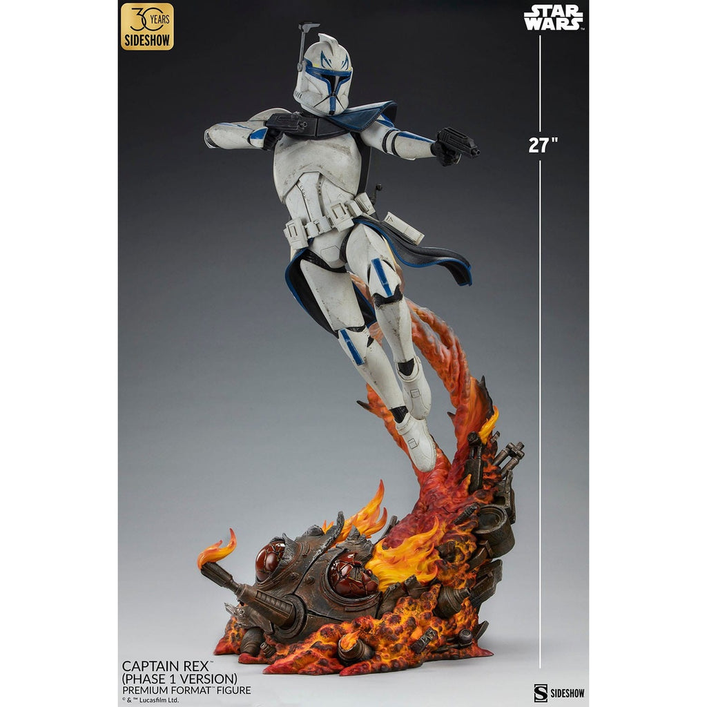 Productafbeelding Star Wars Premium Format Figuur Captain Rex (Fase 1 Versie) Sideshow Exclusive 68 cm