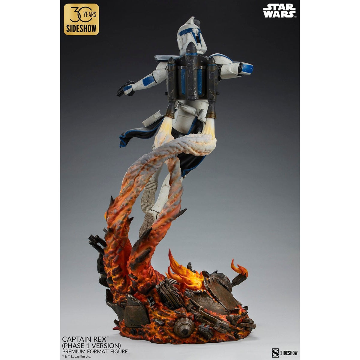 Productafbeelding Star Wars Premium Format Figuur Captain Rex (Fase 1 Versie) Sideshow Exclusive 68 cm