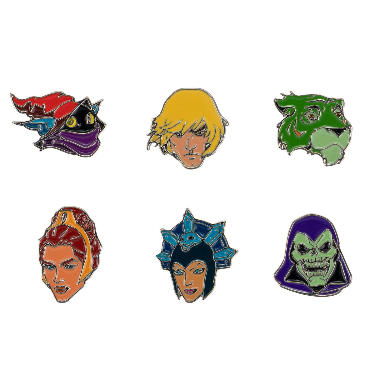 Productafbeelding Masters of the Universe Speldbuttonset 6-pack Characters