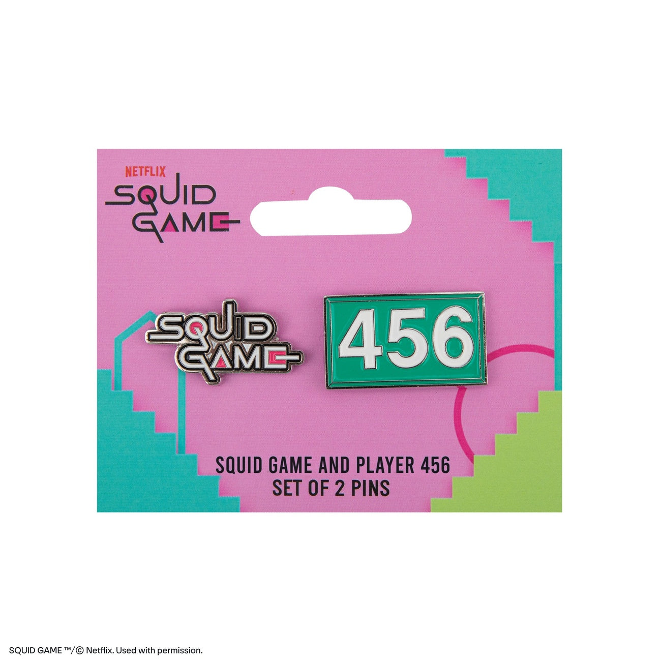 Productafbeelding Squid Game Pins 2-pack Squid Game & Speler 456