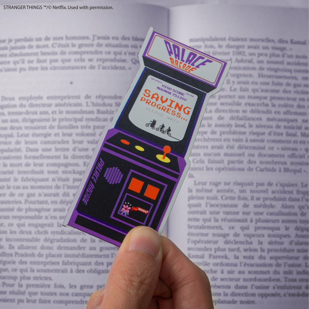 Productafbeelding Stranger Things Boekenlegger Arcade metaal