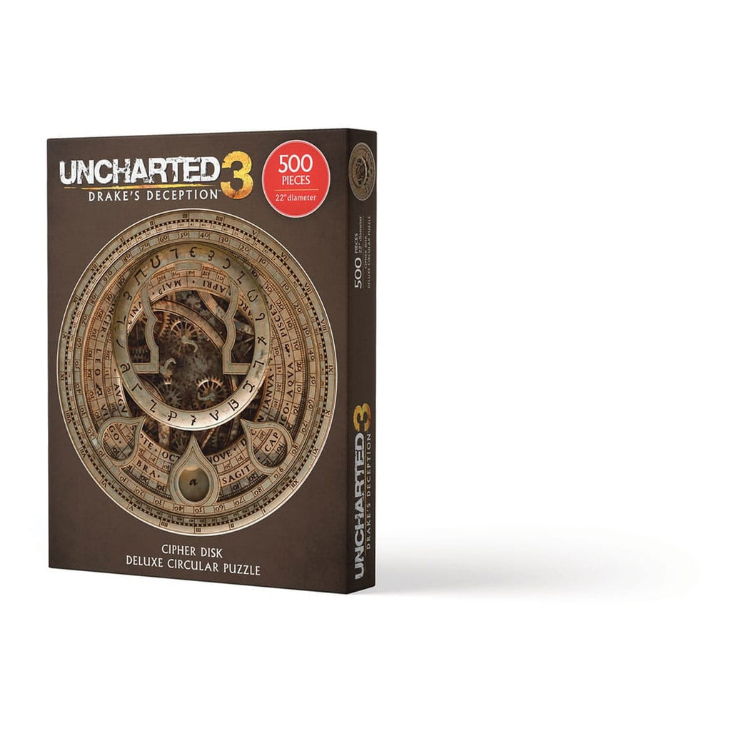 Productafbeelding Uncharted Puzzel Cijfer Schijf Circulair Deluxe (500 Stukjes)