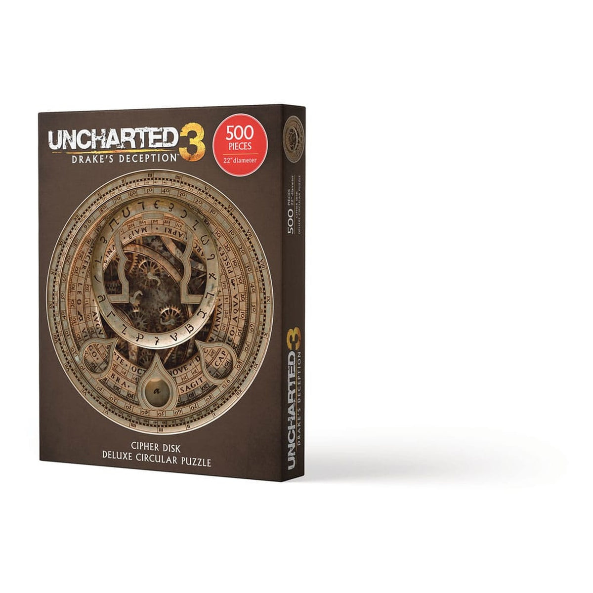 Productafbeelding Uncharted Puzzel Cijfer Schijf Circulair Deluxe (500 Stukjes)