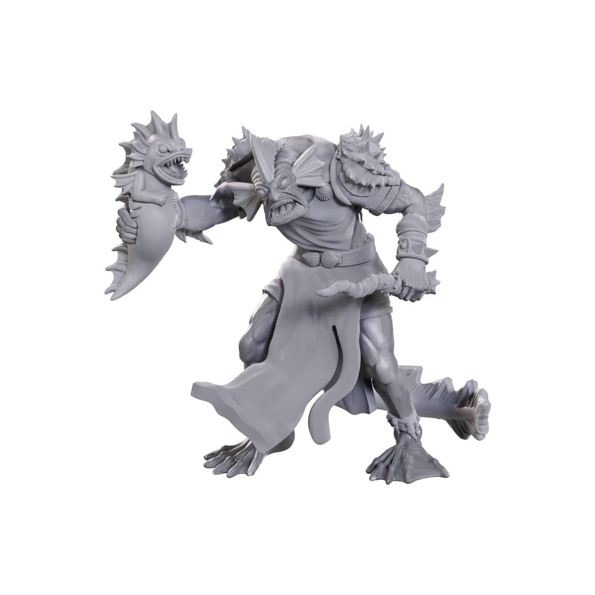 Productafbeelding D&D Nolzur's Marvelous Miniatures Onbeschilderde Miniaturen Sahuagin Priesteres
