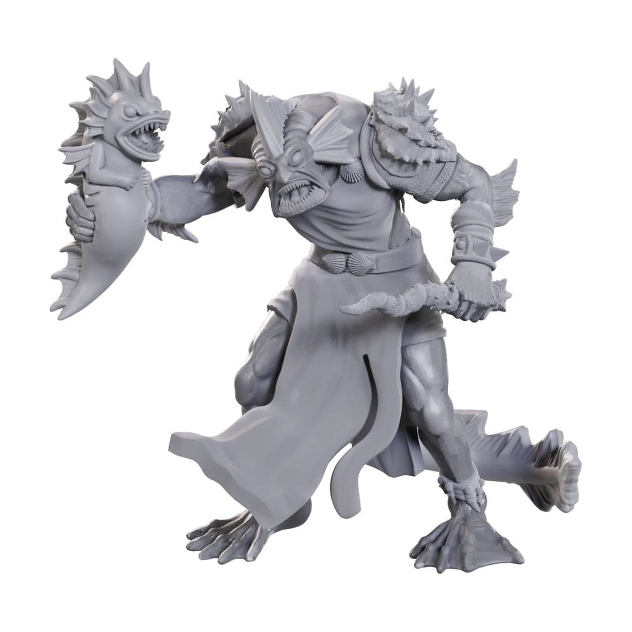 Productafbeelding D&D Nolzur's Marvelous Miniatures Onbeschilderde Miniaturen Sahuagin Priesteres