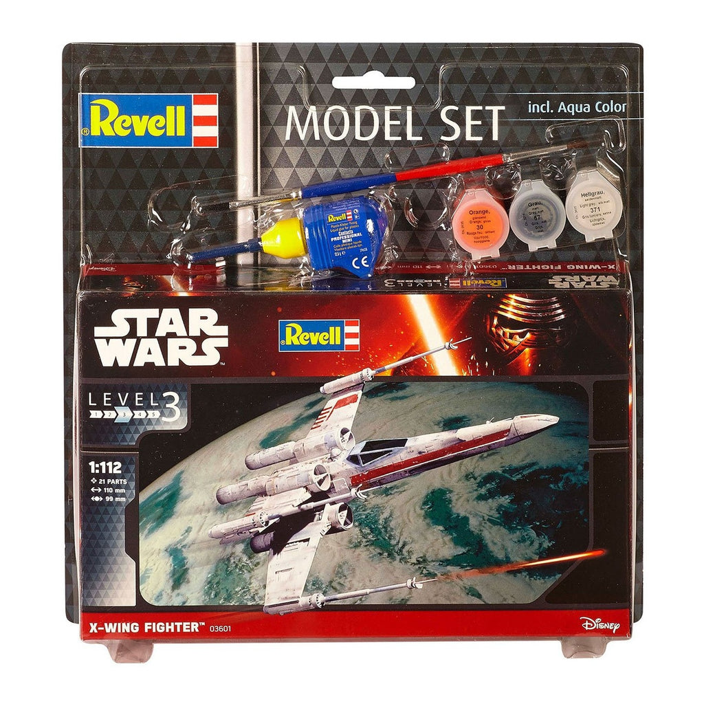 Productafbeelding Star Wars Modelbouwset 1/112 Model Set X-Wing Fighter 11 cm