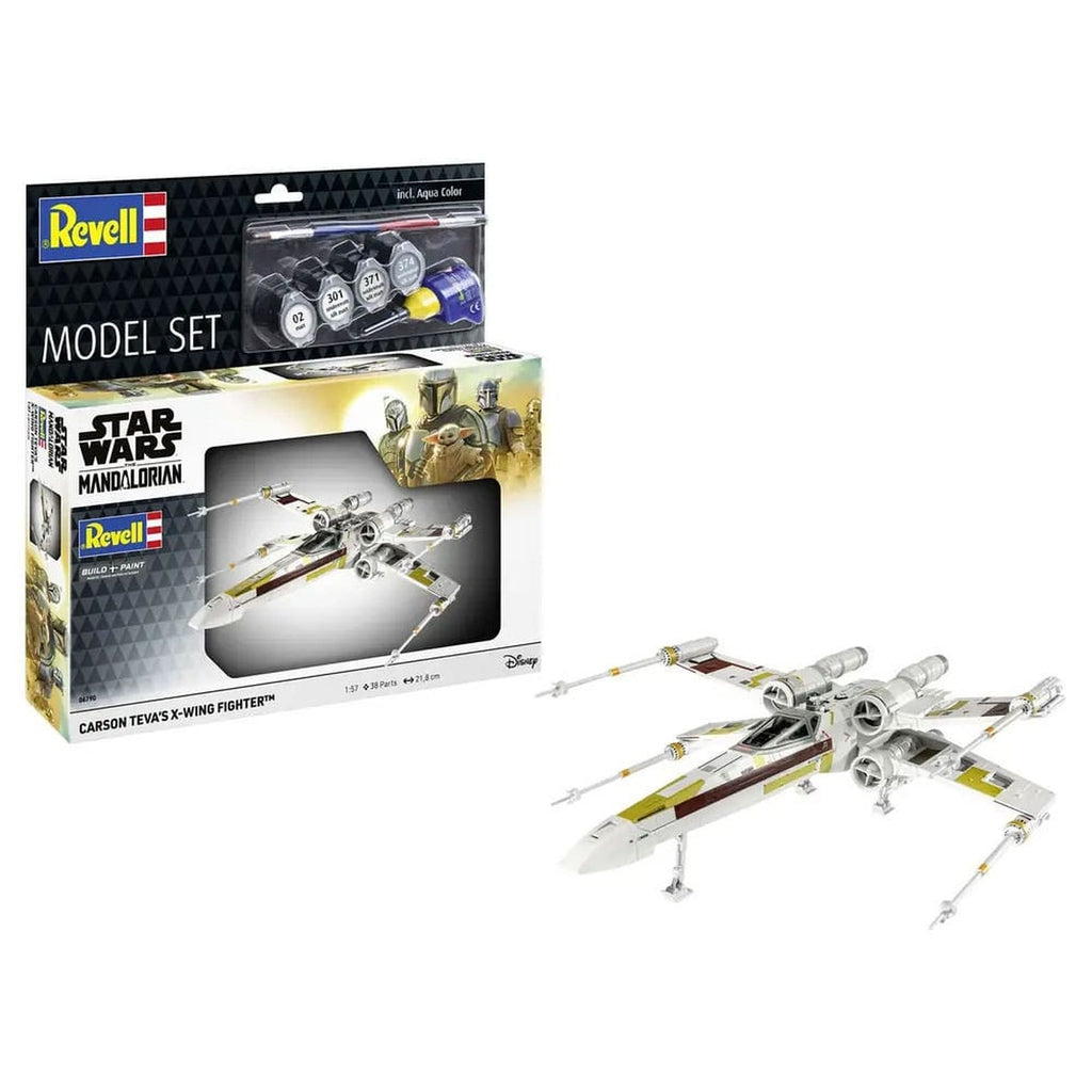 Productafbeelding Star Wars modelbouwset met basisaccessoires 1/57 Carson Teva's X-Wing Fighter 22 cm
