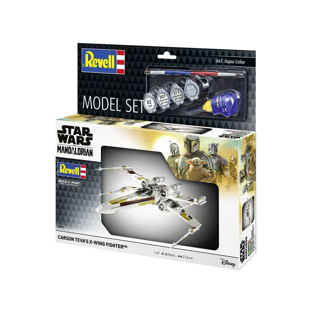 Productafbeelding Star Wars modelbouwset met basisaccessoires 1/57 Carson Teva's X-Wing Fighter 22 cm