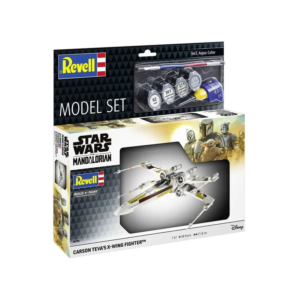 Productafbeelding Star Wars modelbouwset met basisaccessoires 1/57 Carson Teva's X-Wing Fighter 22 cm