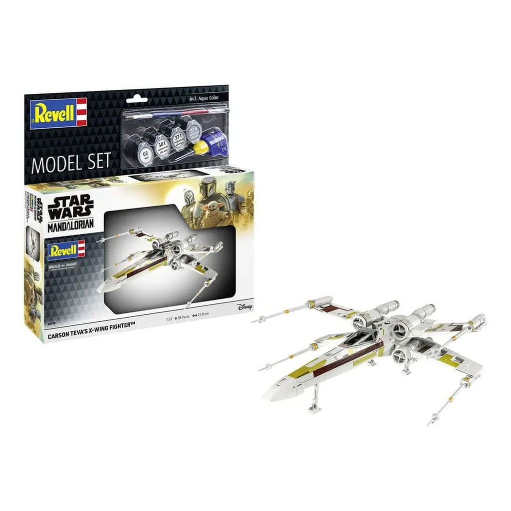 Productafbeelding Star Wars modelbouwset met basisaccessoires 1/57 Carson Teva's X-Wing Fighter 22 cm