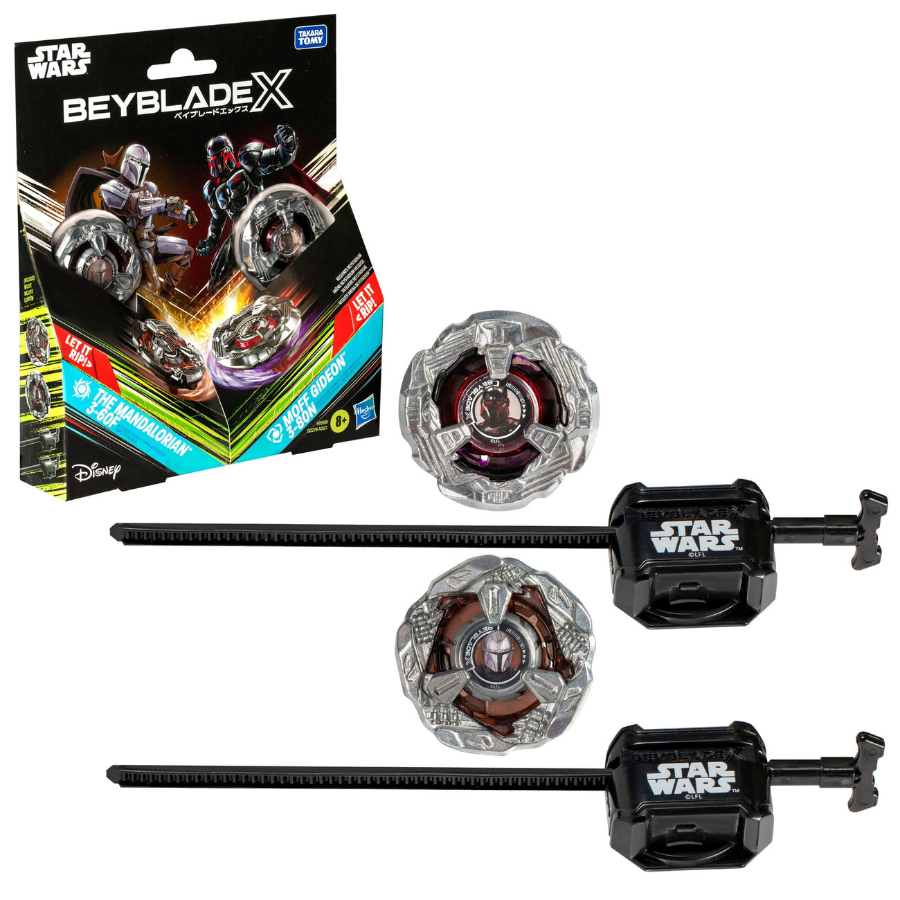 Productafbeelding Beyblade X en Star Wars Collab The Mandalorian 3-60F vs. Moff Gideon 3-80N
