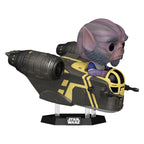 Productafbeelding Star Wars: The Mandalorian and Grogu POP! Rides Deluxe vinyl bobblehead-figuur Zeb Orrelios in de Razor Crest 9 cm