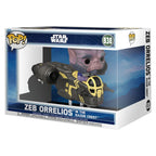 Productafbeelding Star Wars: The Mandalorian and Grogu POP! Rides Deluxe vinyl bobblehead-figuur Zeb Orrelios in de Razor Crest 9 cm
