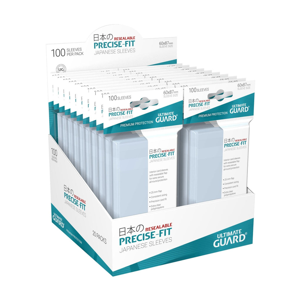 Productafbeelding Ultimate Guard Precise-Fit Sleeves Japans Formaat (100) - Hersluitbaar