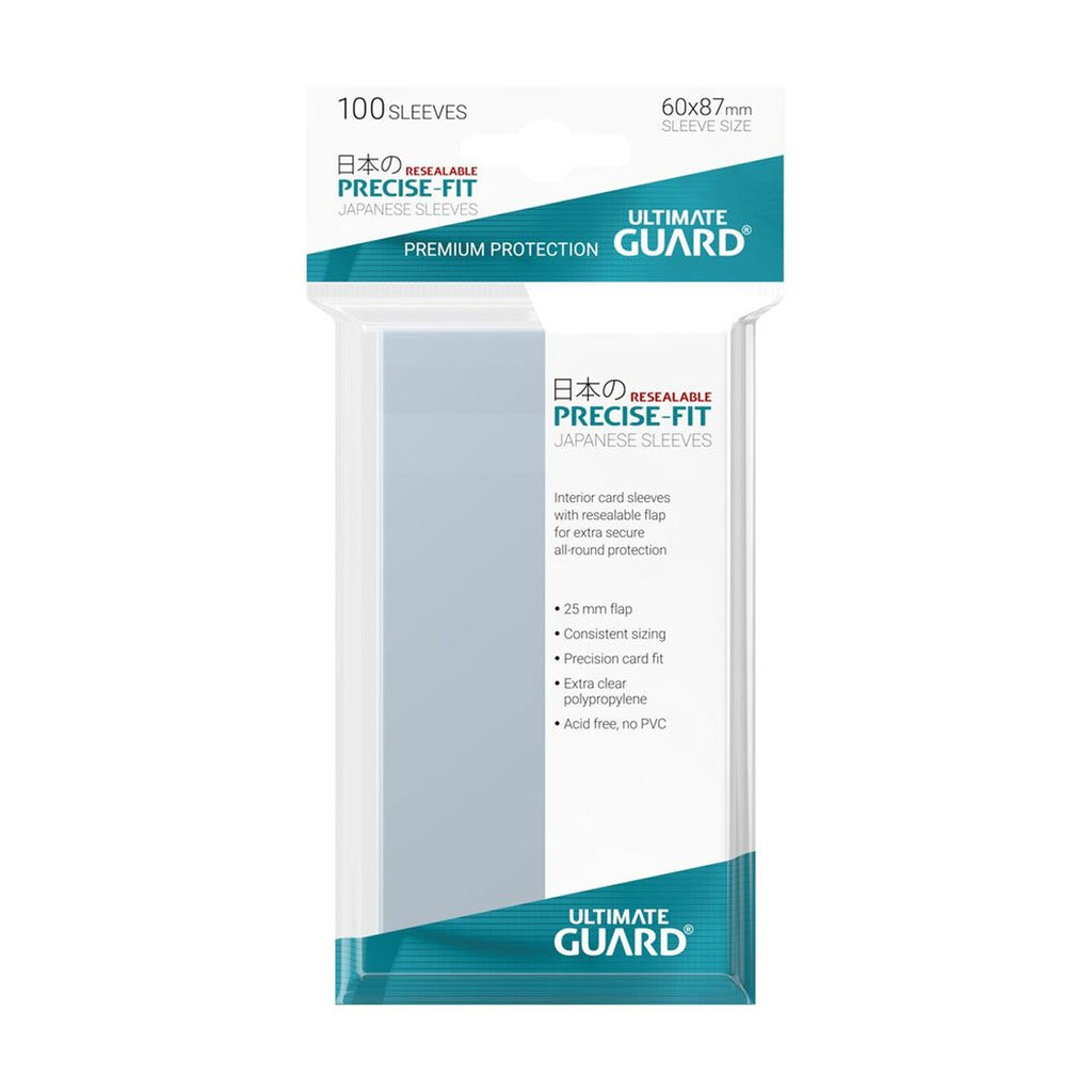 Productafbeelding Ultimate Guard Precise-Fit Sleeves Japans Formaat (100) - Hersluitbaar