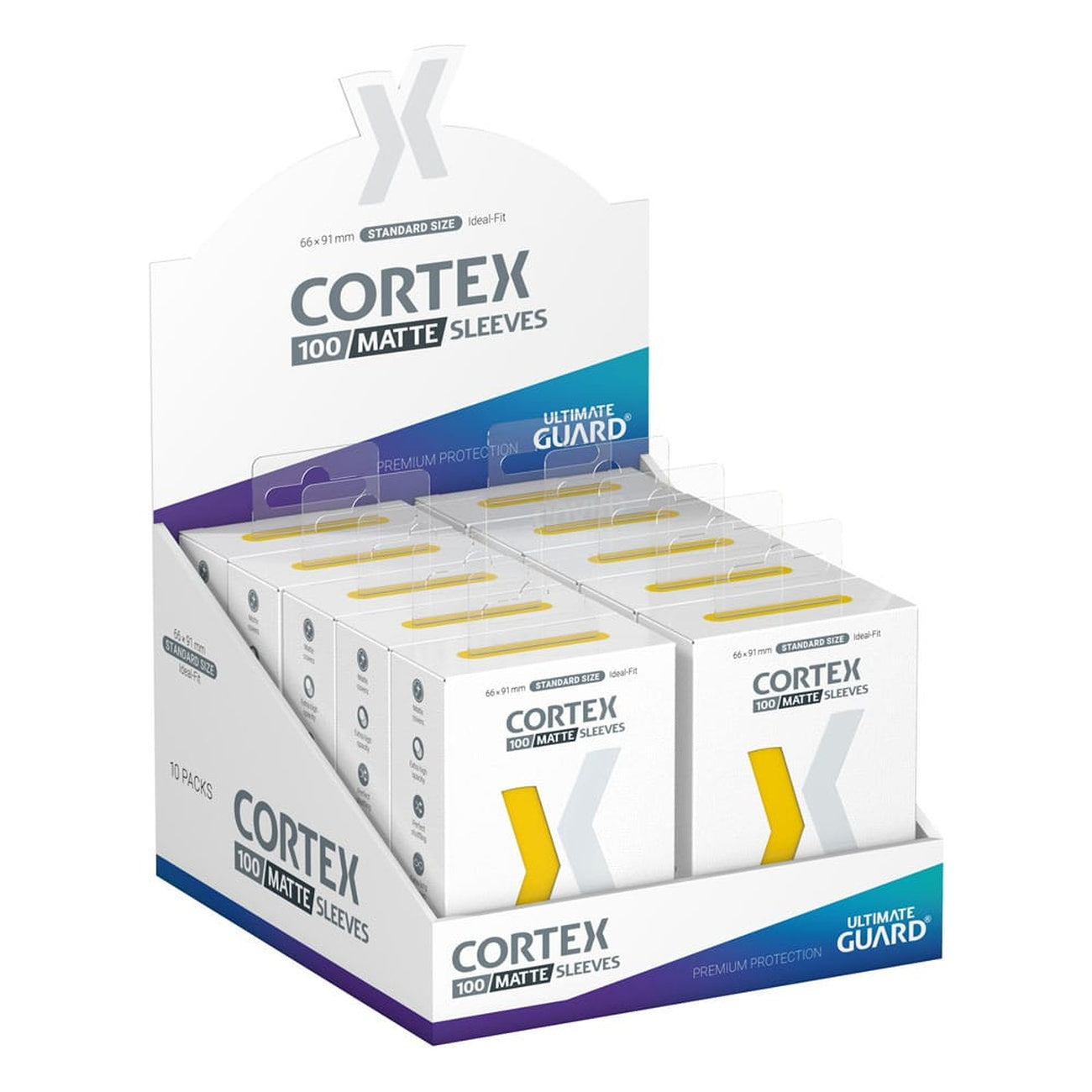 Productafbeelding Ultimate Guard Cortex Sleeves Mat Standard Size (100) - Geel
