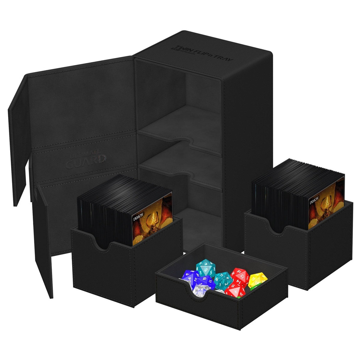 Productafbeelding Ultimate Guard Twin Flip'n'Tray 200+ Xenoskin - Zwart