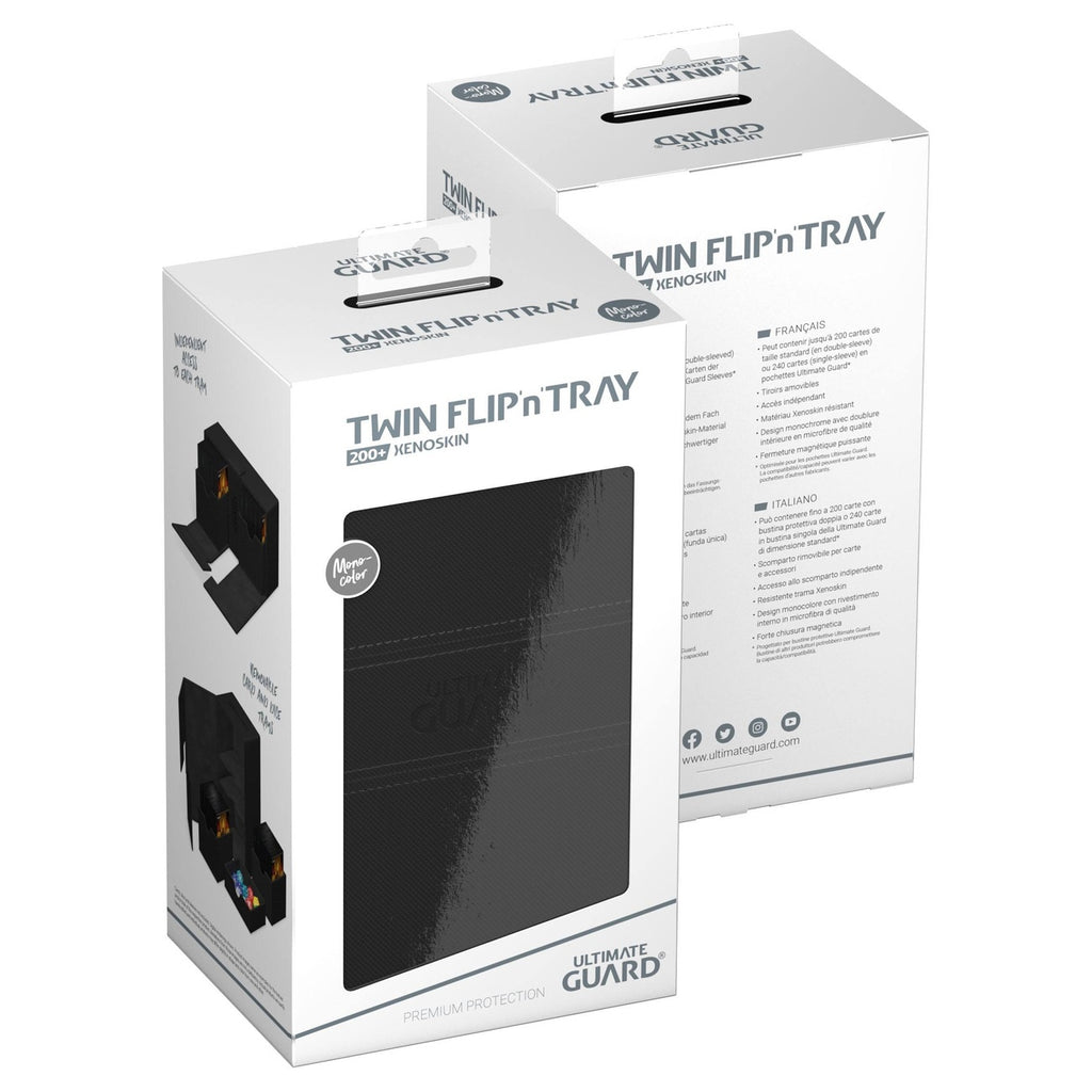Productafbeelding Ultimate Guard Twin Flip'n'Tray 200+ Xenoskin - Zwart