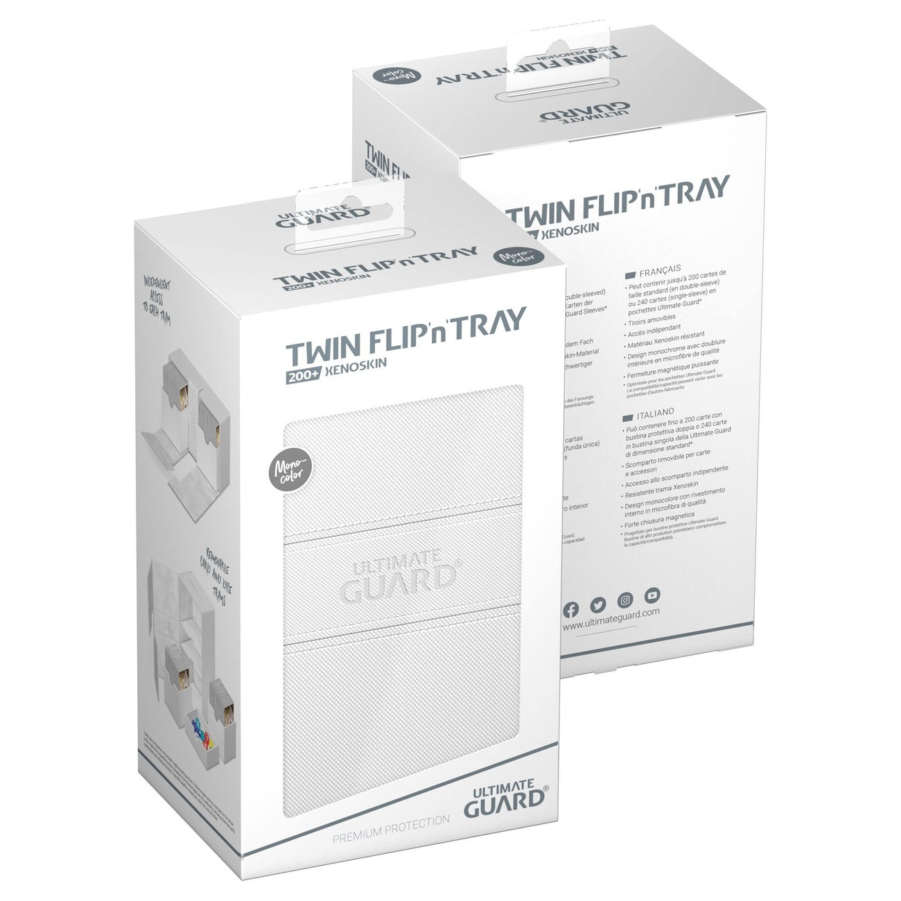 Product image Ultimate Guard Twin Flip'n'Tray 200+ Xenoskin - White