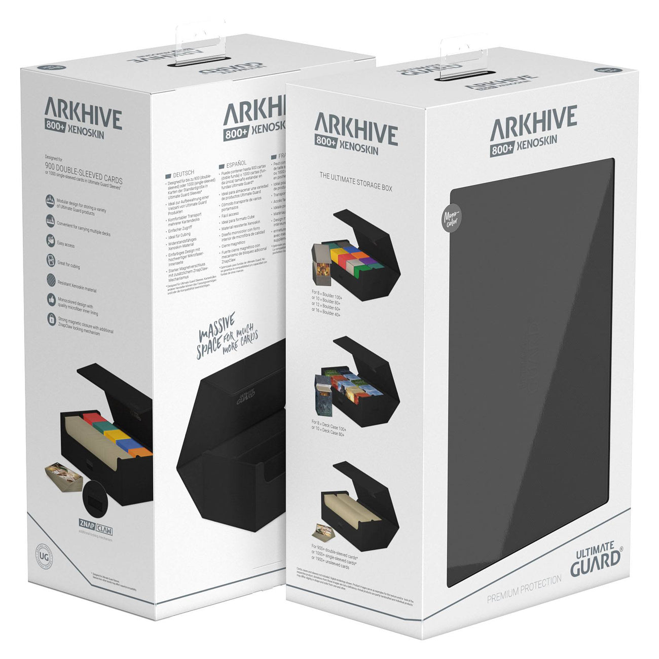 Productafbeelding Ultimate Guard Arkhive 800+ XenoSkin Monocolor Zwart