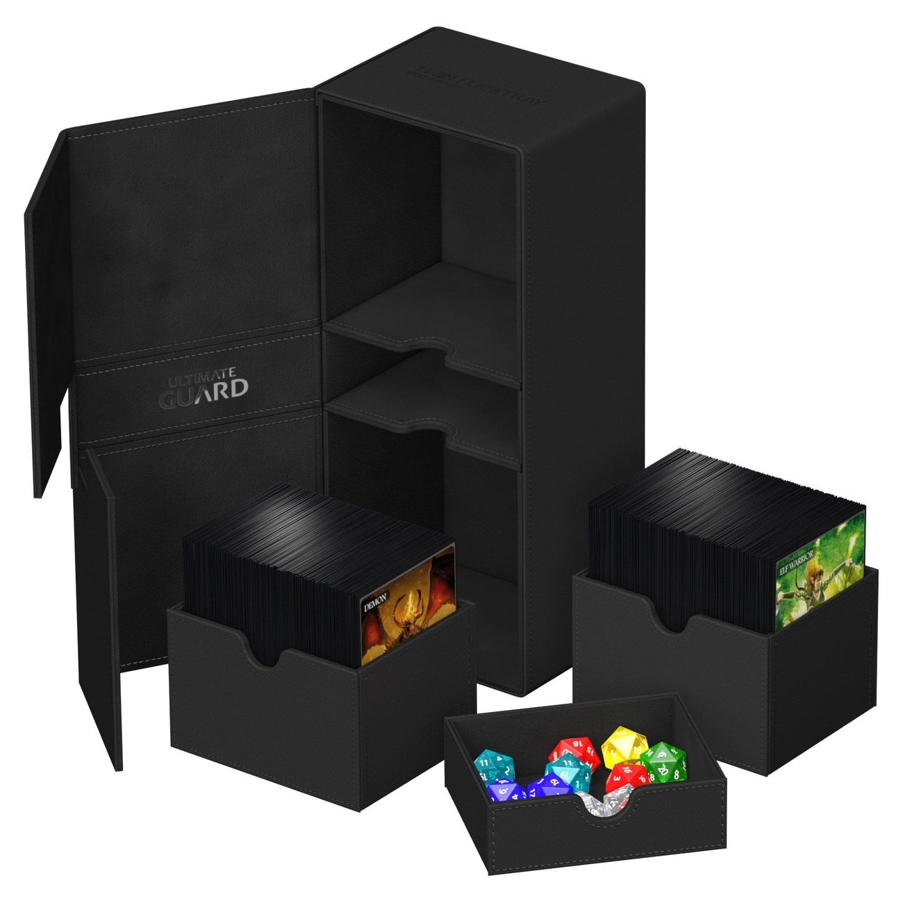 Productafbeelding Ultimate Guard Twin Flip'n'Tray 266+ Xenoskin - Zwart