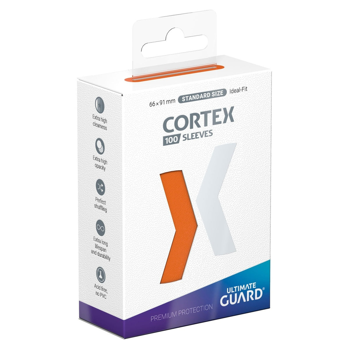 Productafbeelding Ultimate Guard Cortex Sleeves Standaardformaat (100) - Oranje