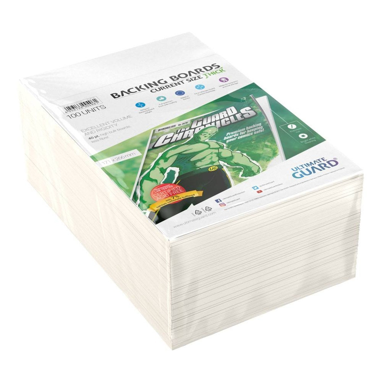 Productafbeelding Ultimate Guard Comic Backing Boards (100) - Current Size Thick
