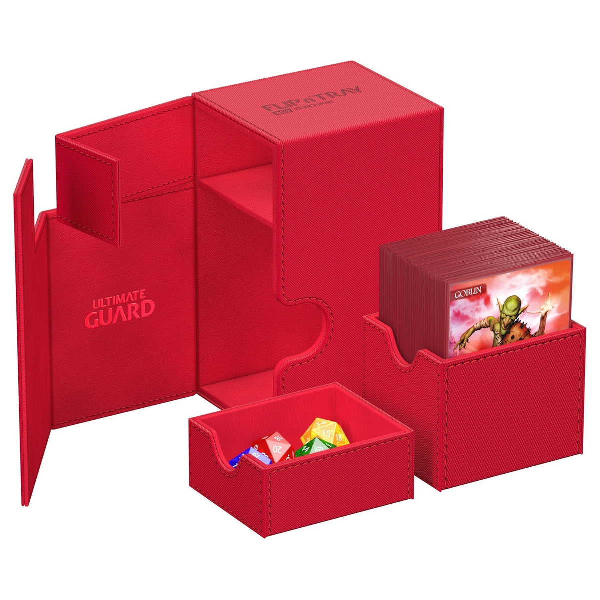 Productafbeelding Ultimate Guard Flip'n'Tray 80+ Xenoskin - Rood