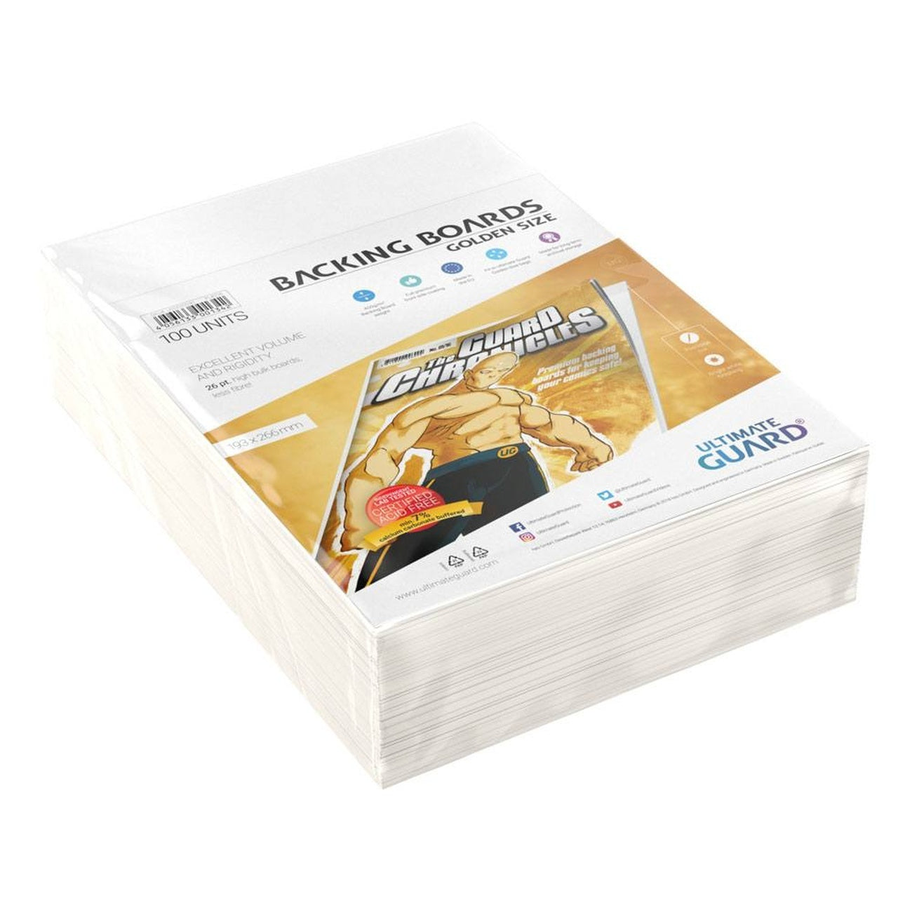 Productafbeelding Ultimate Guard Comic Backing Boards (100) - Golden Size