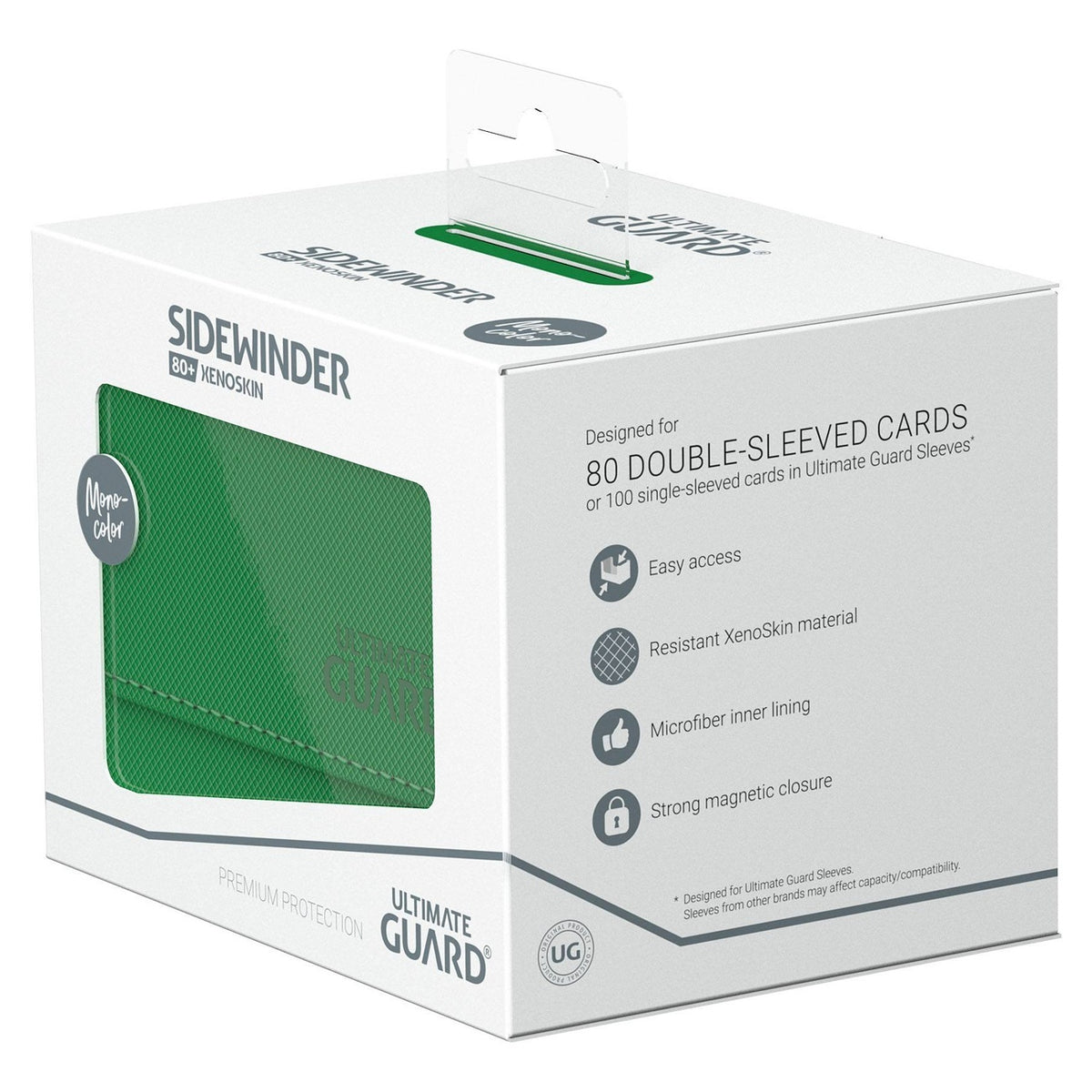 Product image Ultimate Guard Sidewinder 80+ Xenoskin – Green