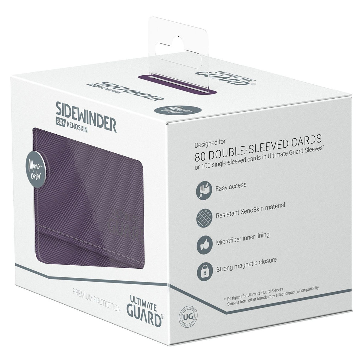Productafbeelding Ultimate Guard Sidewinder 80+ Xenoskin – Paars