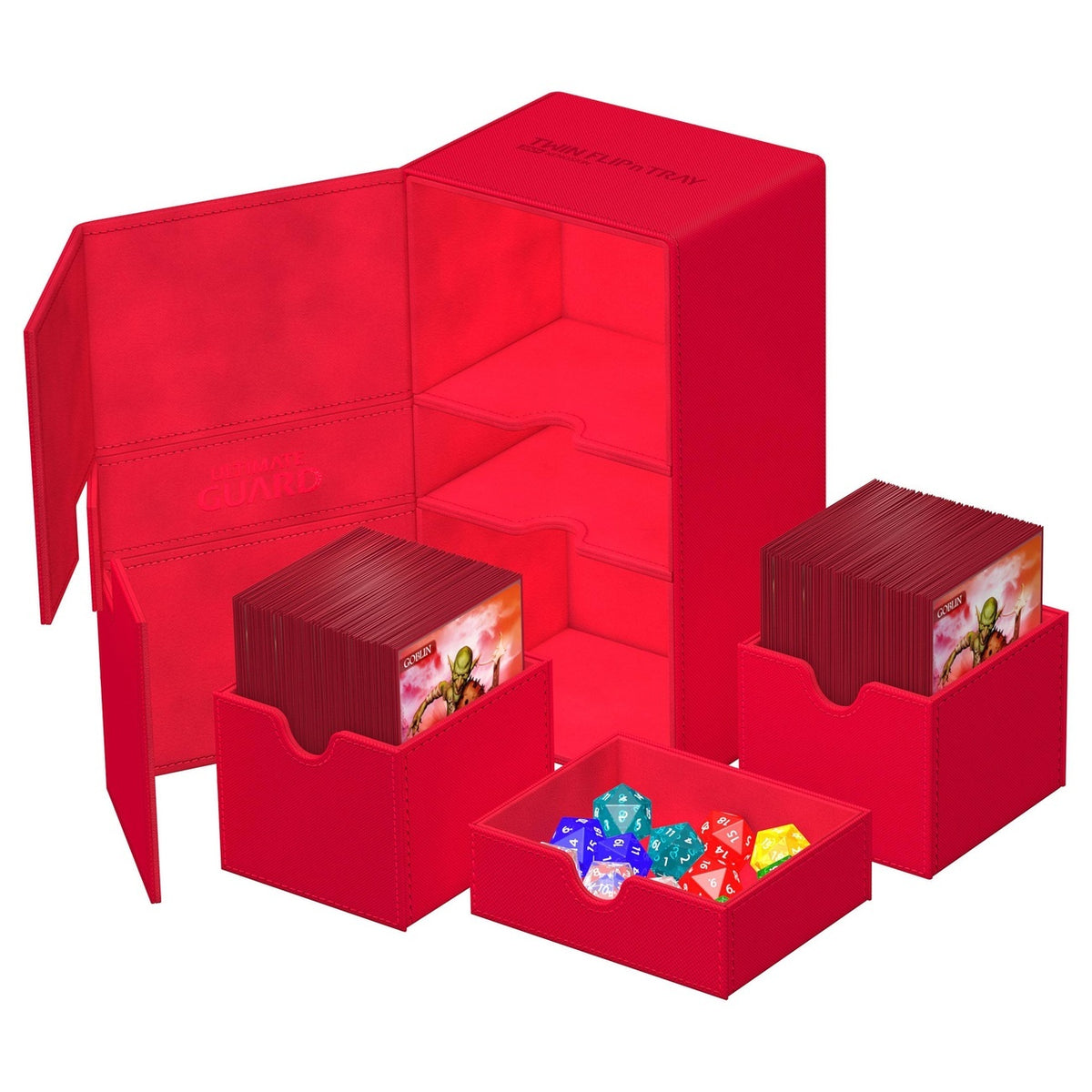 Productafbeelding Ultimate Guard Twin Flip'n'Tray 200+ Xenoskin - Rood