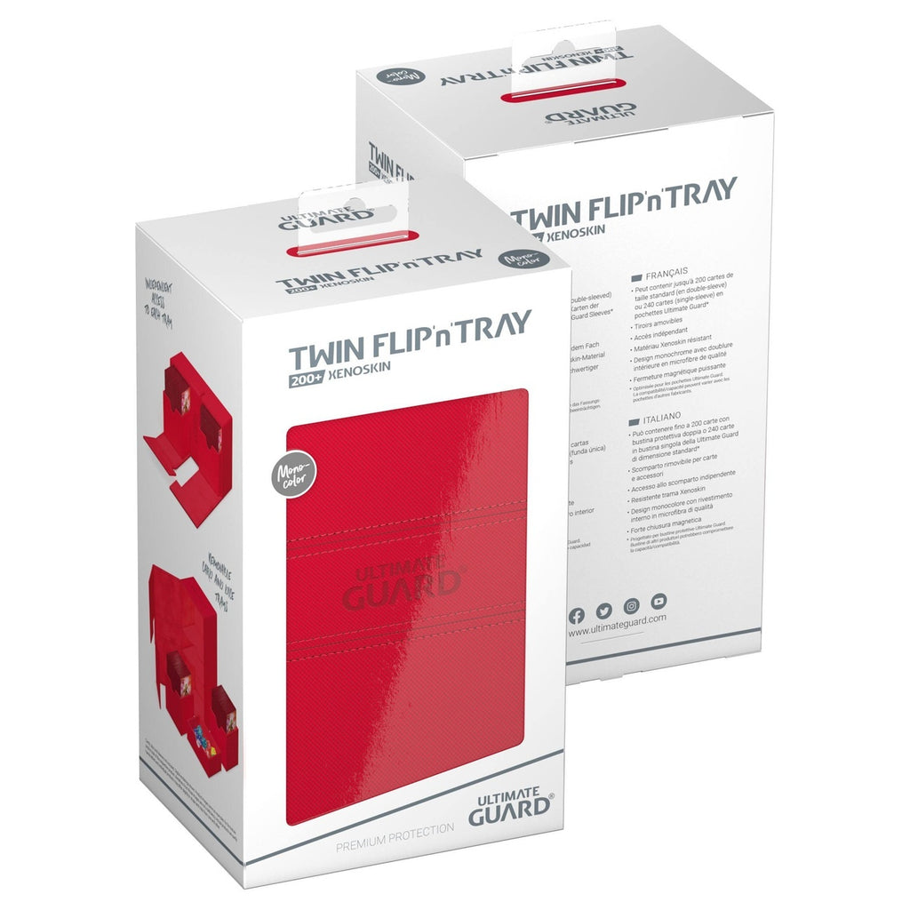 Productafbeelding Ultimate Guard Twin Flip'n'Tray 200+ Xenoskin - Rood