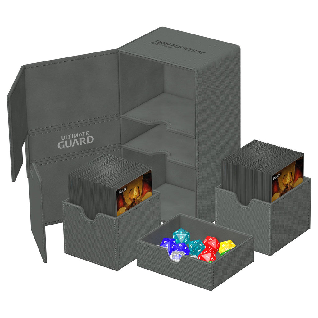 Productafbeelding Ultimate Guard Twin Flip'n'Tray 200+ Xenoskin - Grijs