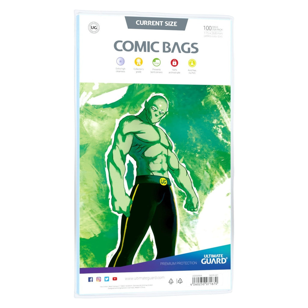 Productafbeelding Ultimate Guard Comic Bags Standard (100) - Current Size