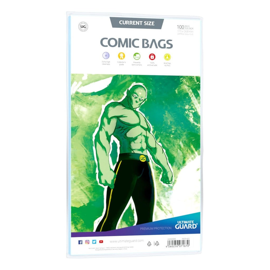 Productafbeelding Ultimate Guard Comic Bags Standard (100) - Current Size