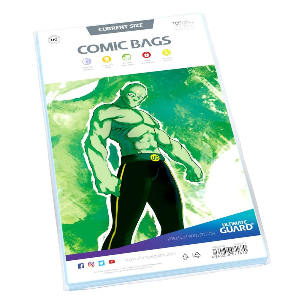 Productafbeelding Ultimate Guard Comic Bags Standard (100) - Current Size