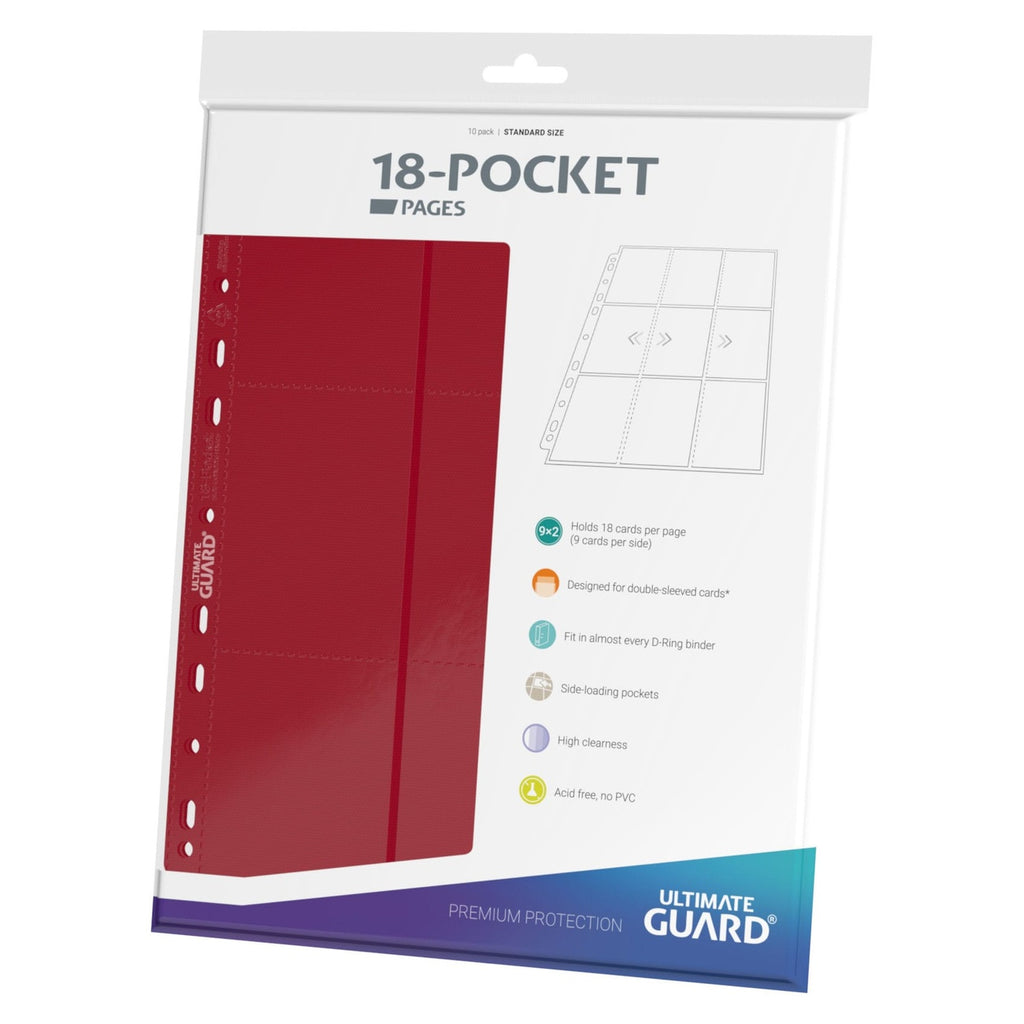 Productafbeelding Ultimate Guard 18-Pocket Pagina’s Side-Loading (10) - Rood