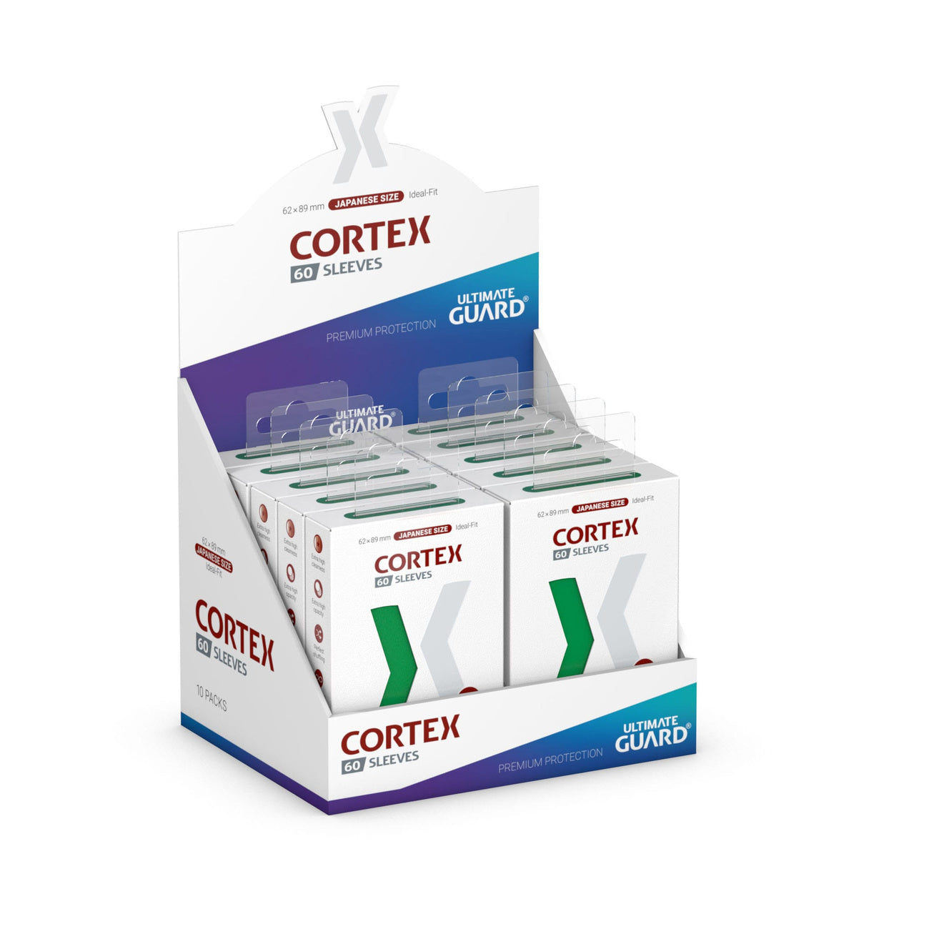 Productafbeelding Ultimate Guard Cortex Sleeves Japans formaat (60) - Groen