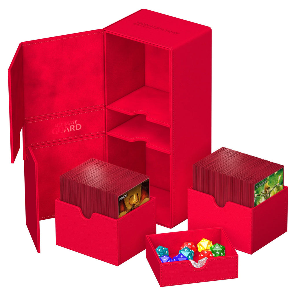 Productafbeelding Ultimate Guard Twin Flip'n'Tray 266+ Xenoskin - Rood