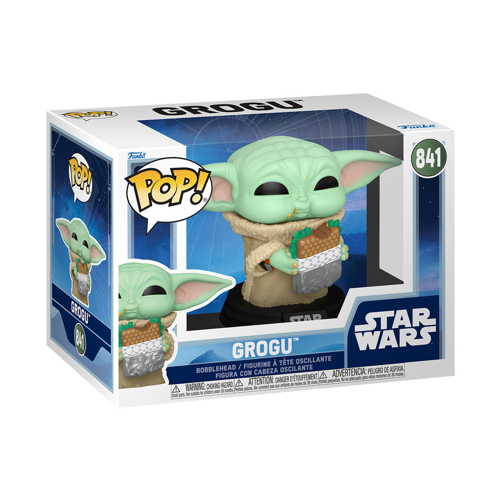 Productafbeelding Grogu met sandwich Funko Pop bobblehead-figuur - Star Wars: The Mandalorian & Grogu