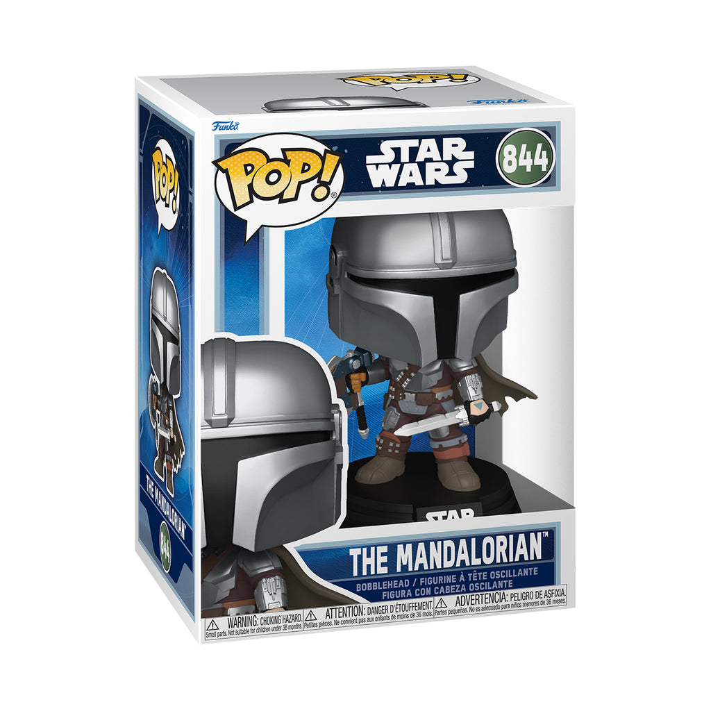Productafbeelding Mando (Dual Wield) Funko Pop Wackelhead-figuur - Star Wars: The Mandalorian & Grogu