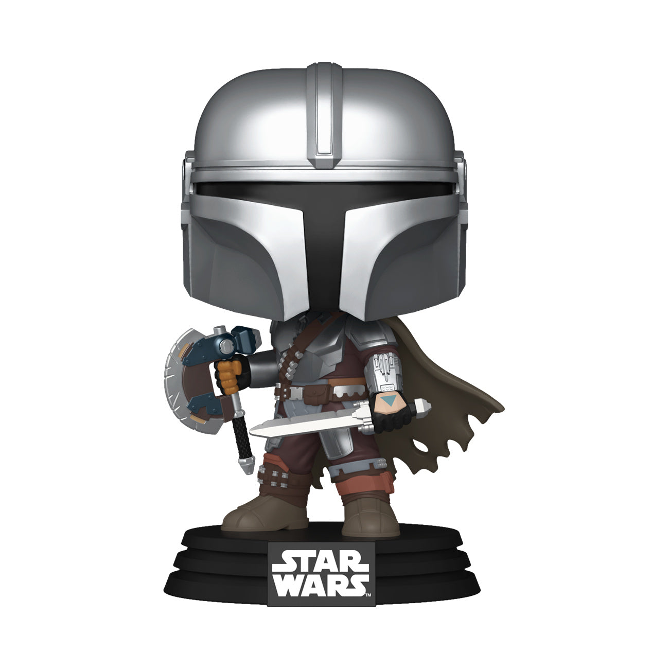 Productafbeelding Mando (Dual Wield) Funko Pop Wackelhead-figuur - Star Wars: The Mandalorian & Grogu