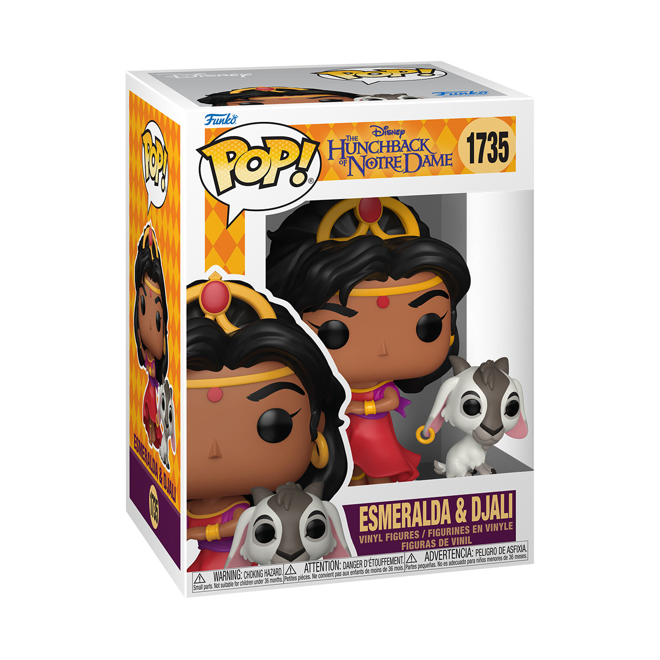 Productafbeelding De Klokkenluider van de Notre Dame – Esmeralda met Djali Funko Pop! figuur