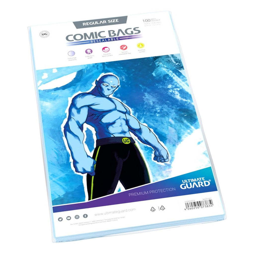 Productafbeelding Ultimate Guard Comic Bags hersluitbaar (100) - Standaard formaat