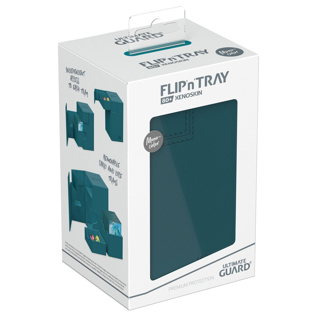 Productafbeelding Ultimate Guard Flip'n'Tray 80+ Xenoskin - Petrol